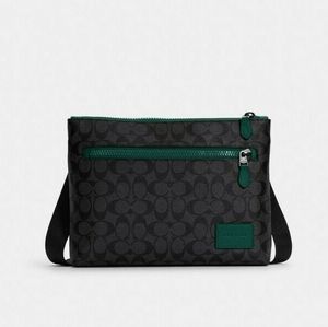 Coach Carrier Zip Crossbody In Colorblock Signature Canvas ~NWT~ C6766